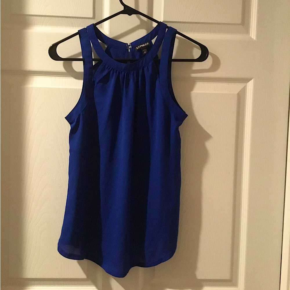 EXPRESS Classy Blue Tank